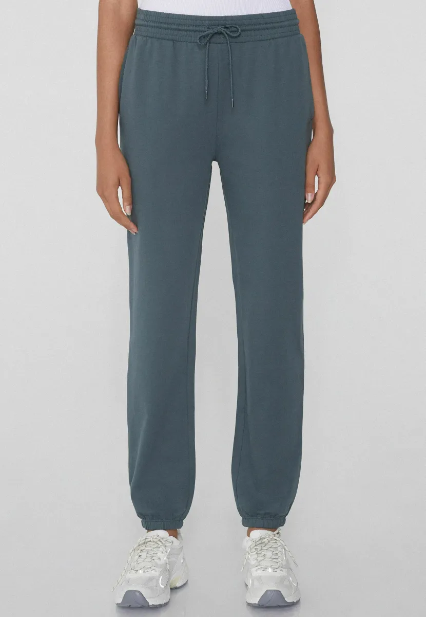 MIT PASPELTASCHEN UND TUNNELZUG - Jogginghose - dark grey