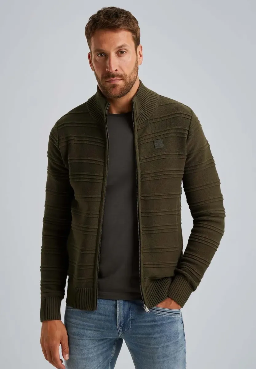 MIT REISSVERSCHLUSS - Strickjacke - beluga