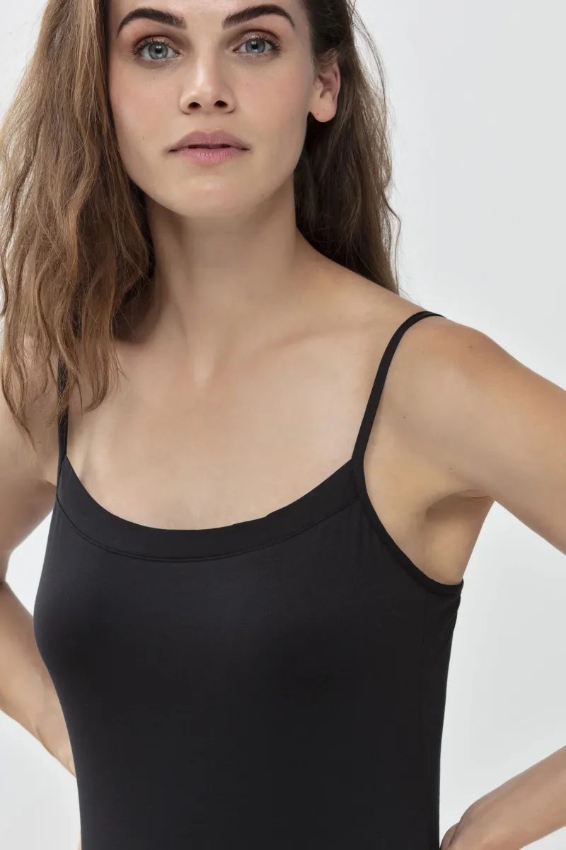 MIT SCHMALEN TRÄGERN - Unterhemd/-shirt - schwarz