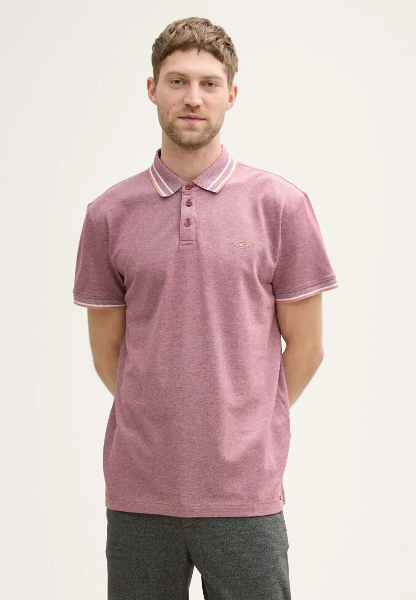 MIT STRETCH - Poloshirt - deep red two tone