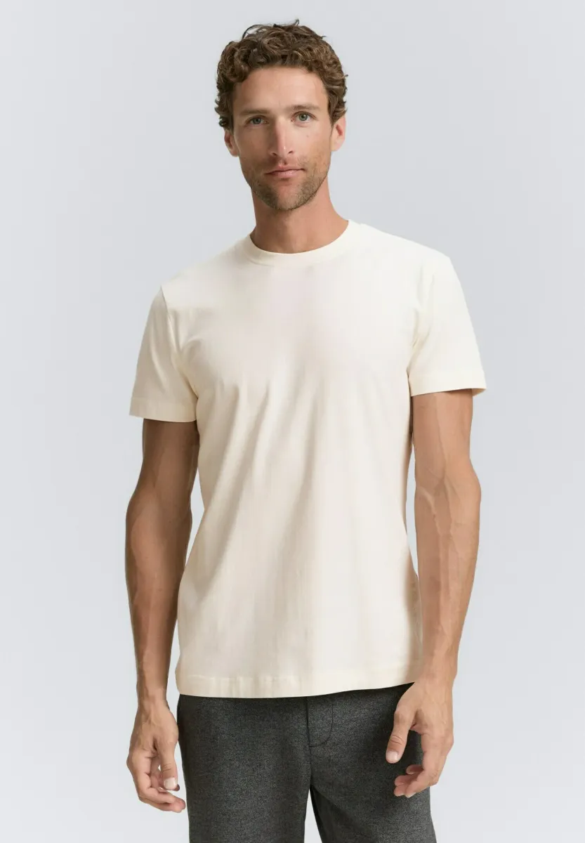 MIT STRETCH - T-Shirt basic - gardenia white