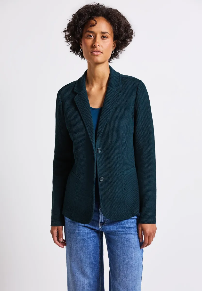 MIT STRUKTUR - Blazer - türkis
