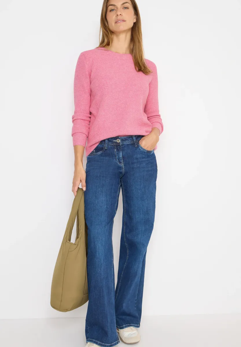 MIT STRUKTURDETAILS - Strickpullover - rosa
