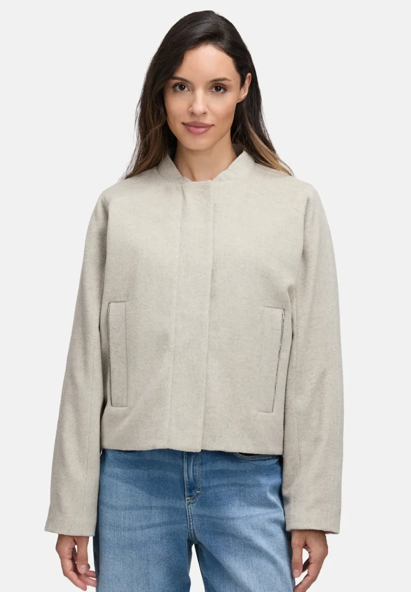 MIT TASCHEN - Übergangsjacke - beige