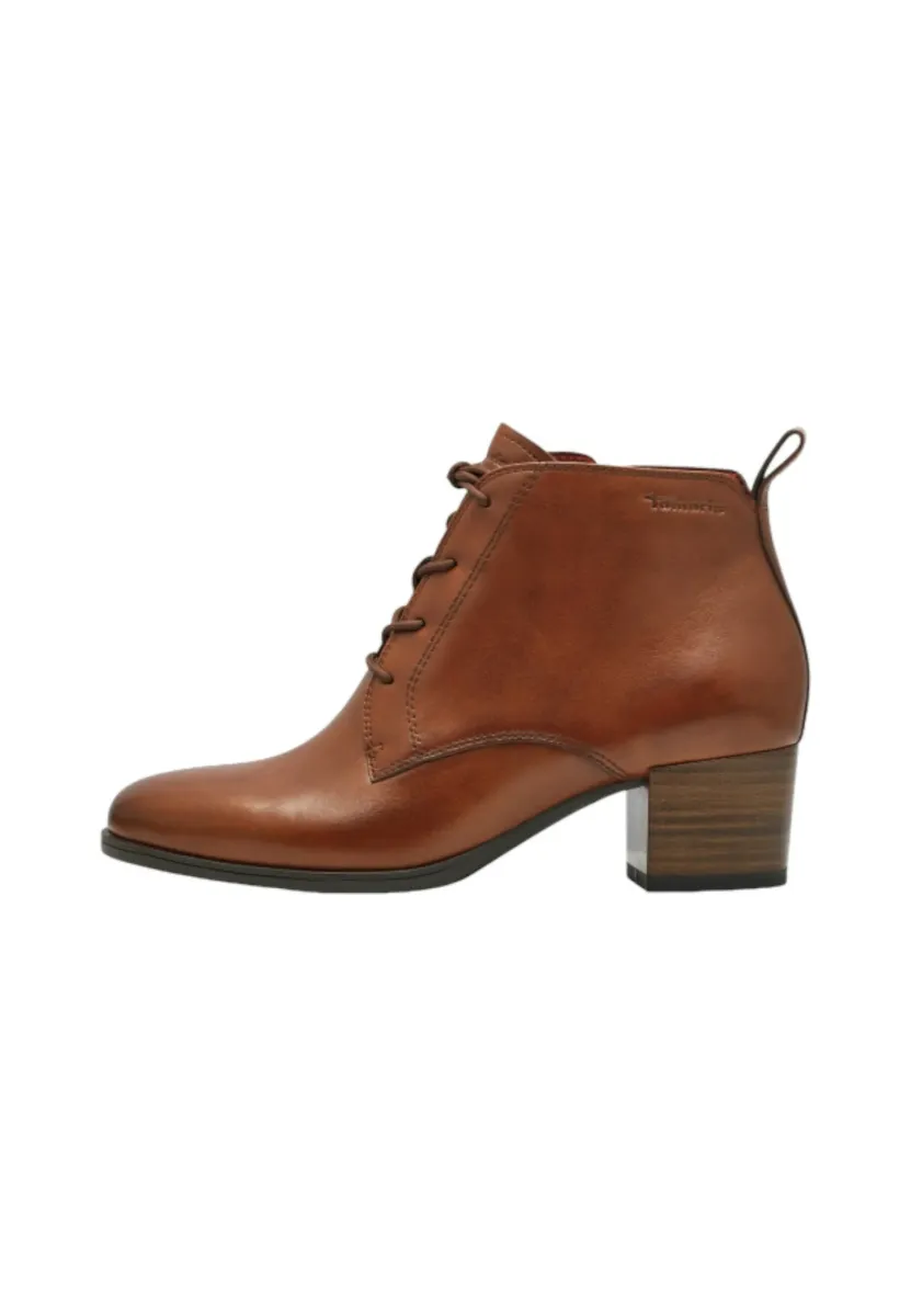 MIT TOUCH-IT - Schnürstiefelette - cognac