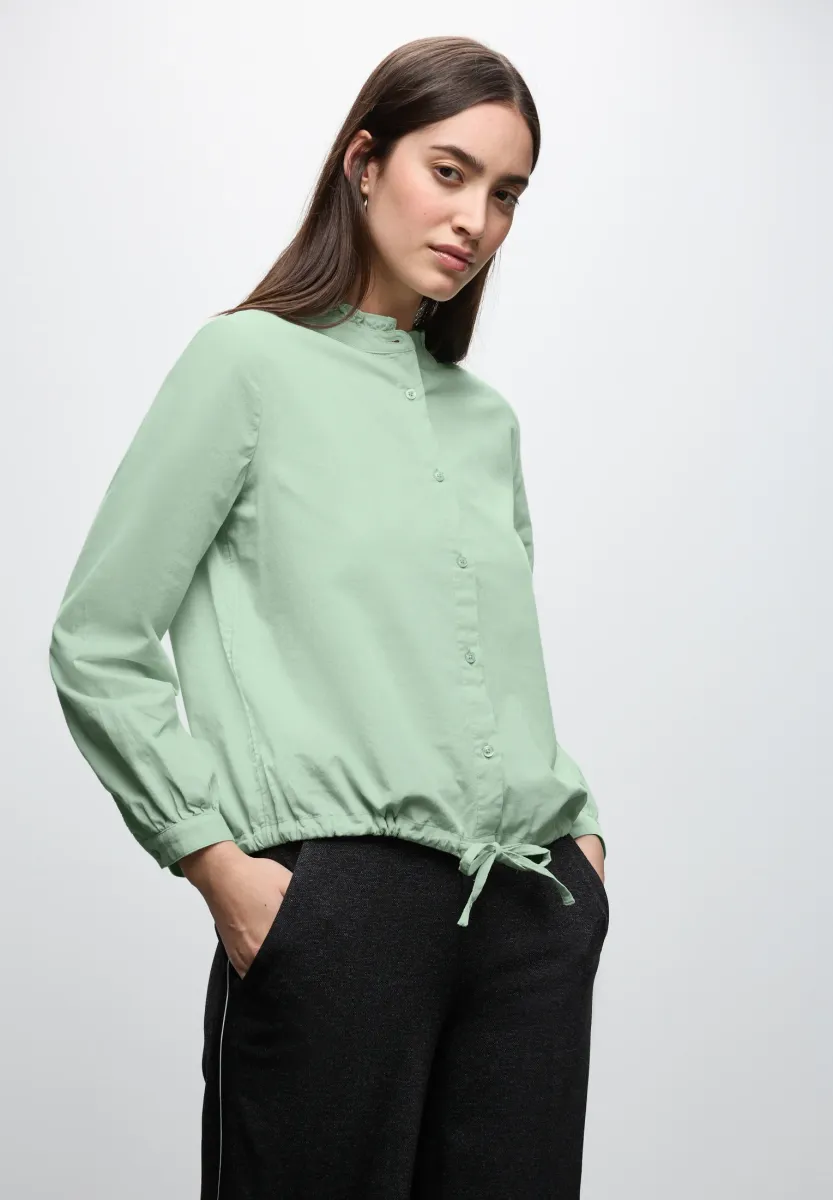 MIT TUNNELZUG - Hemdbluse - grün