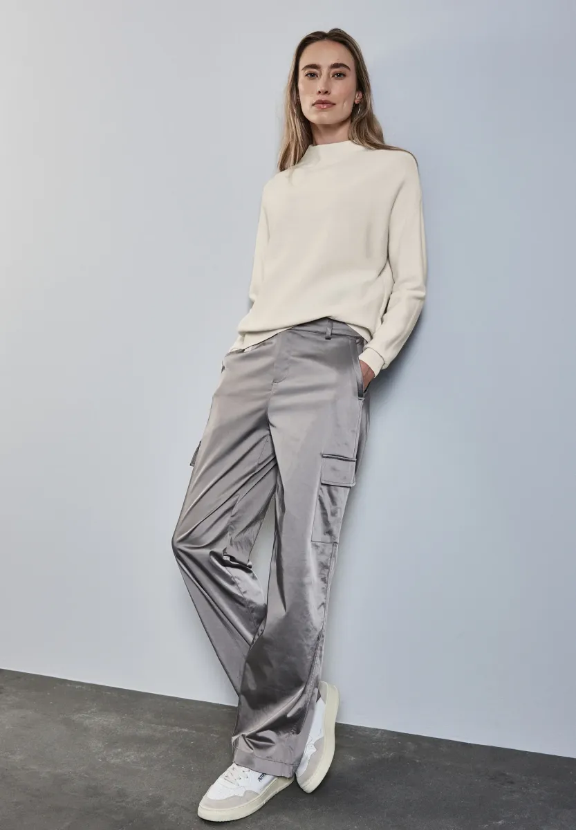 MIT TURTLENECK - Strickpullover - weiß