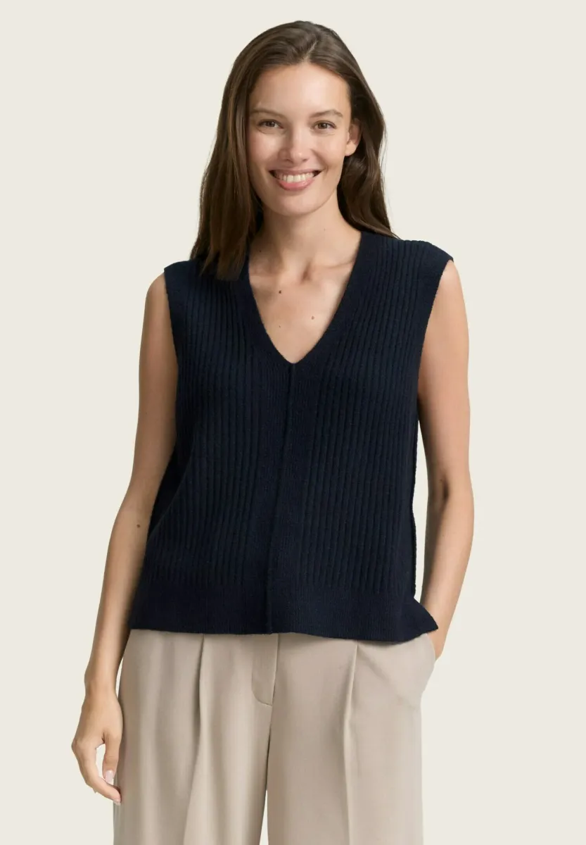 MIT V-AUSSCHNITT - Strickpullover - lunar eclipse