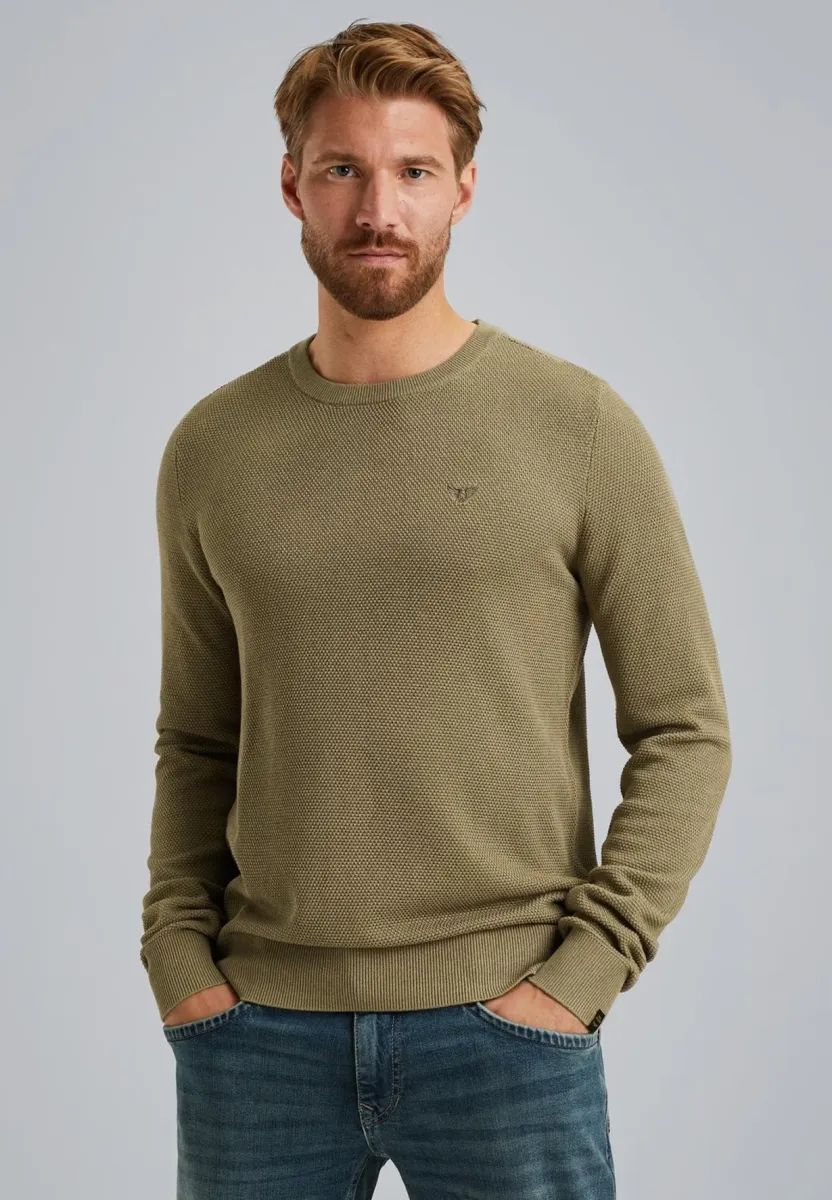 MIT WAFFELSTRUKTUR - Strickpullover - seneca rock