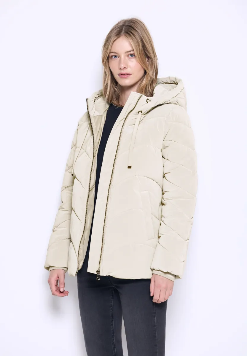 MIT WELLEN-STEPPUNG - Winterjacke - grau