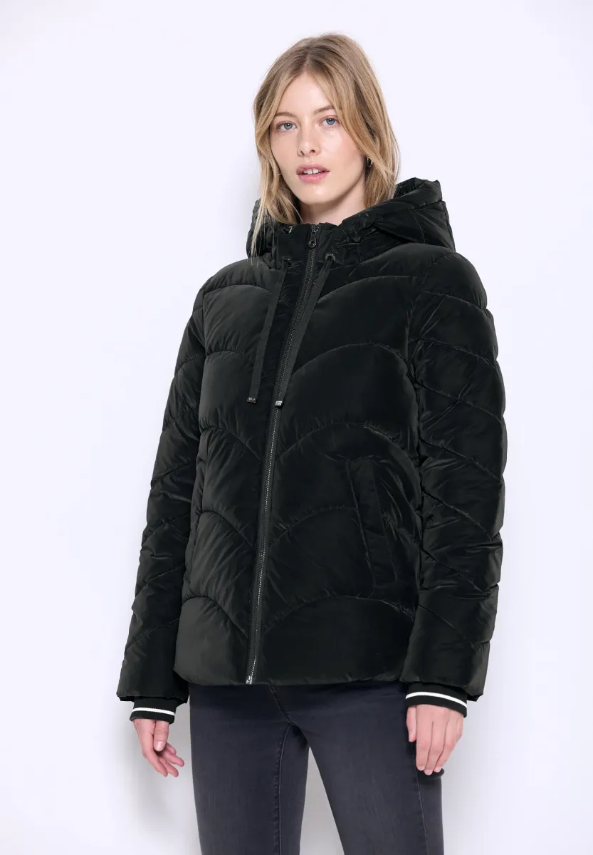 MIT WELLEN-STEPPUNG - Winterjacke - schwarz