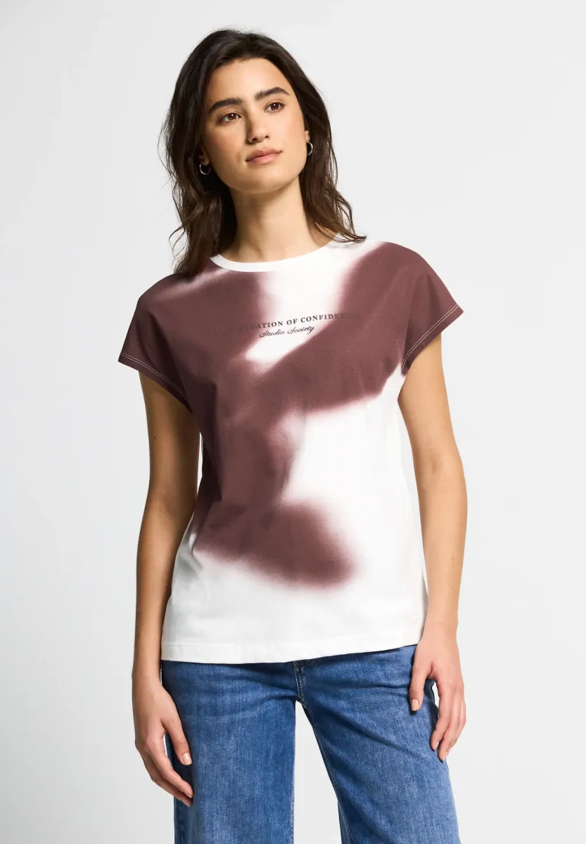 MIT WORDING - T-Shirt print - rot
