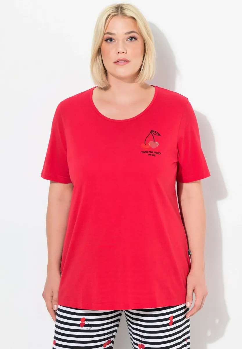 MIX-AND-MATCH SHORT SLEEVE - Nachtwäsche Shirt - salsa