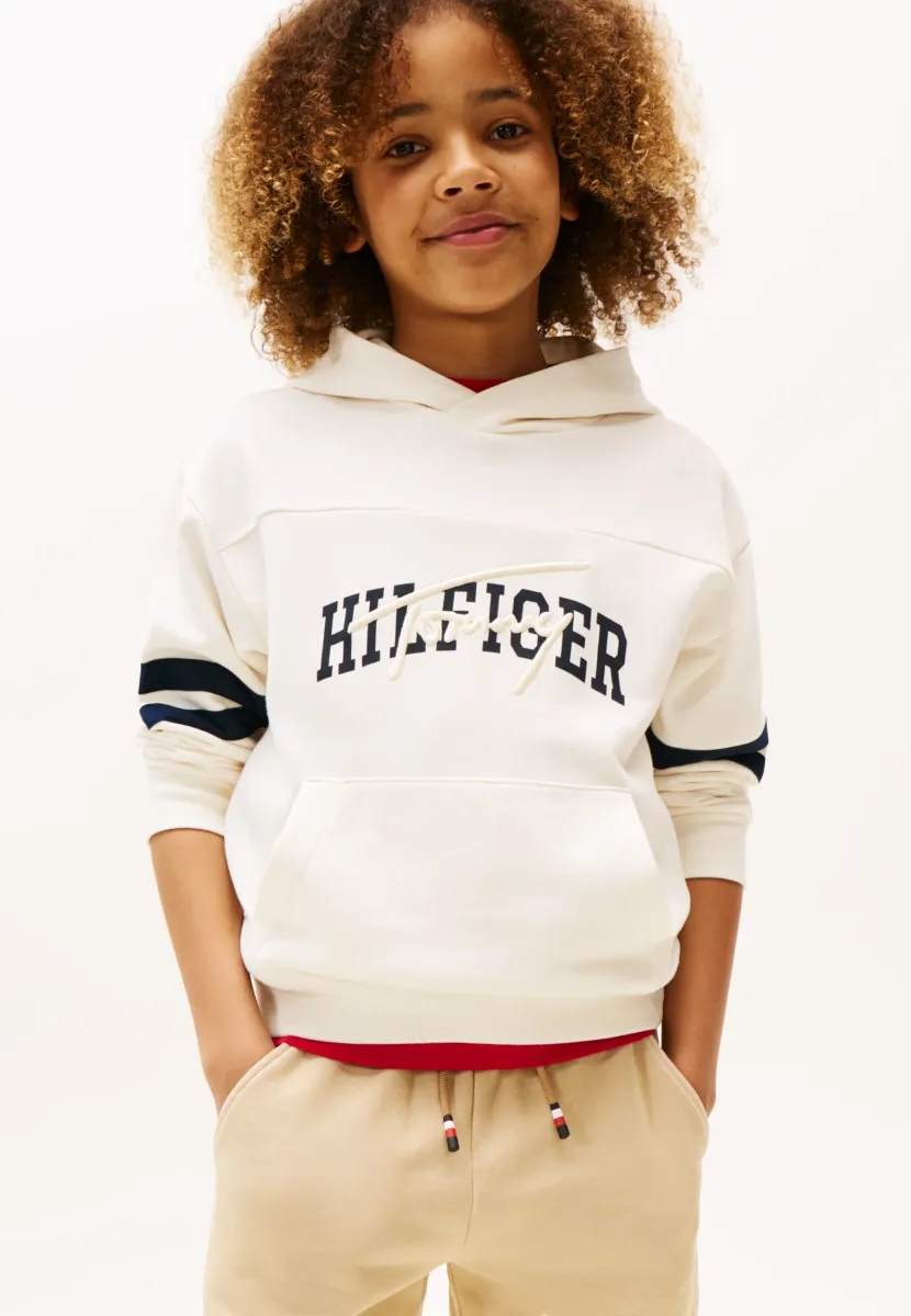 MIXED GRAPHIC HOODIE UNISEX - Kapuzenpullover - ivory silk