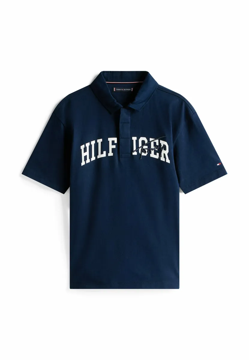 MIXED LOGO REGULAR FIT - Poloshirt - dark blue
