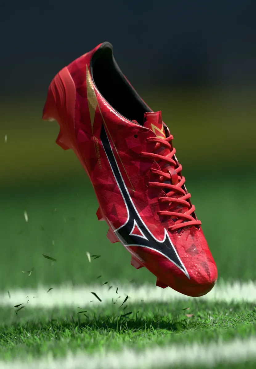 MIZUNO ALPHA II ELITE - Fußballschuhe für festen Untergrund - red/black/gold