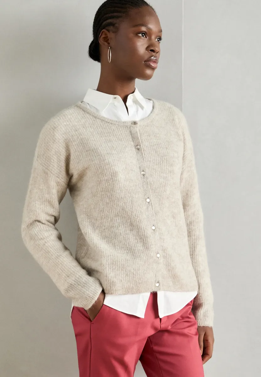 MMALMINE - Strickjacke - feather gray