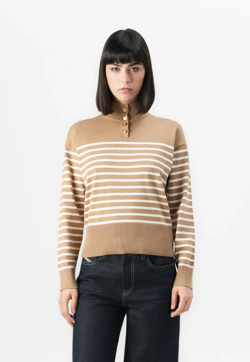 MOCK - Strickpullover - beige