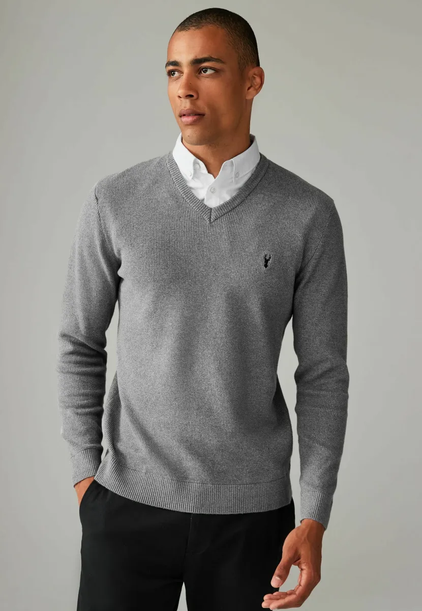 MOCK - Strickpullover - charcoal grey