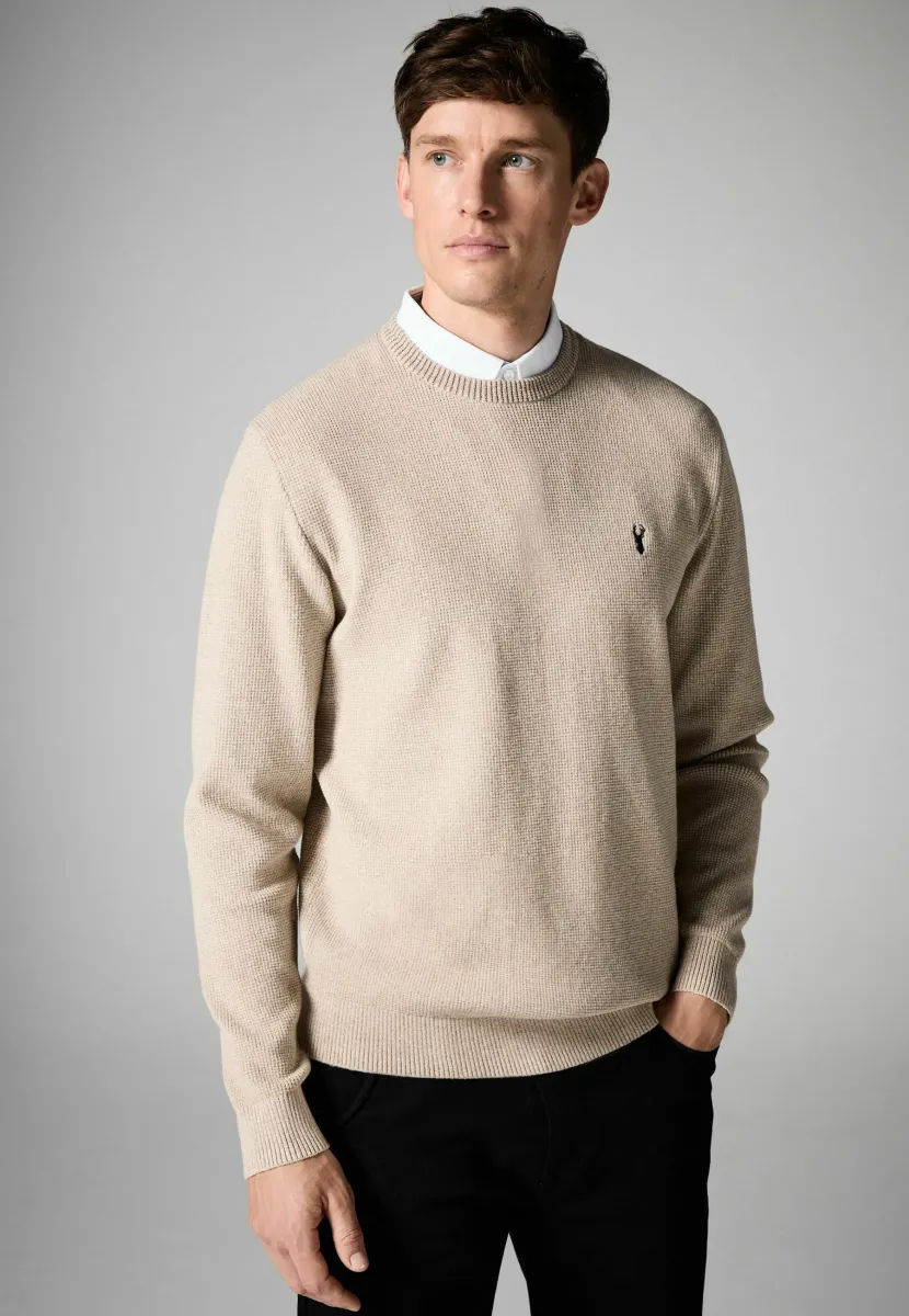 MOCK - Strickpullover - neutral oxford