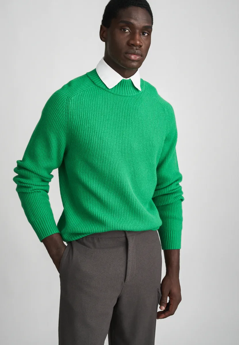 MOCKNECK SWEATER - Strickpullover - apple green