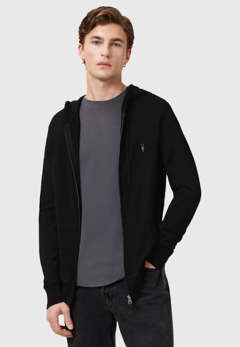 MODE MERINO ZIP - Strickjacke - black