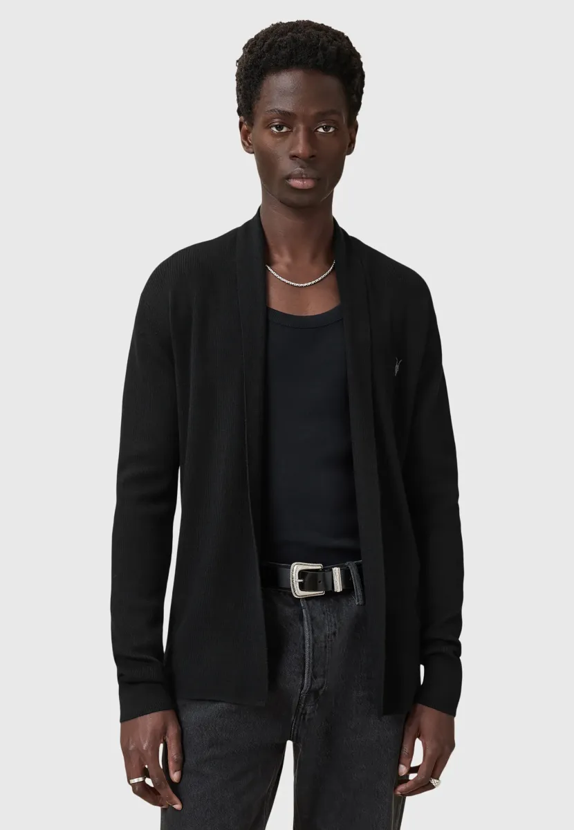 MODE OPEN - Strickjacke - black