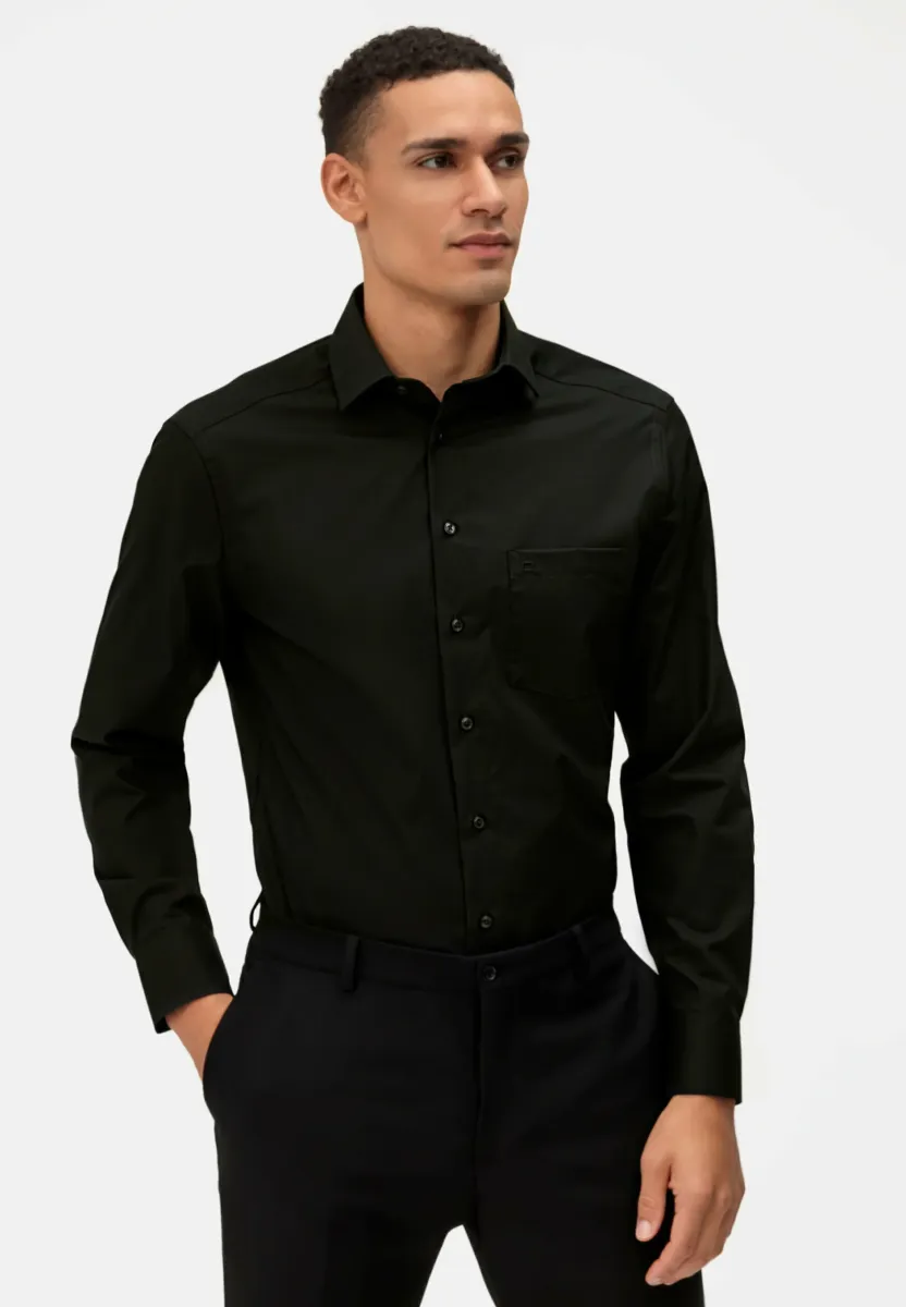 MODERN FIT GLOBAL KENT - Businesshemd - black