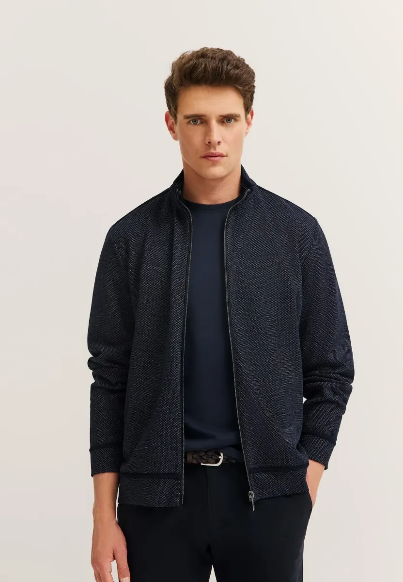 MODERN FIT - Strickjacke - marine