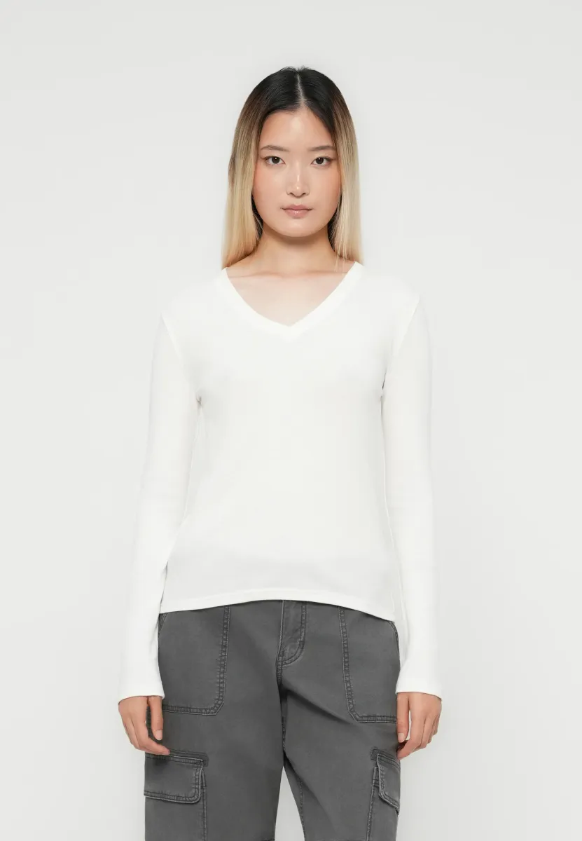 MODERN TEE SOLID - Langarmshirt - white