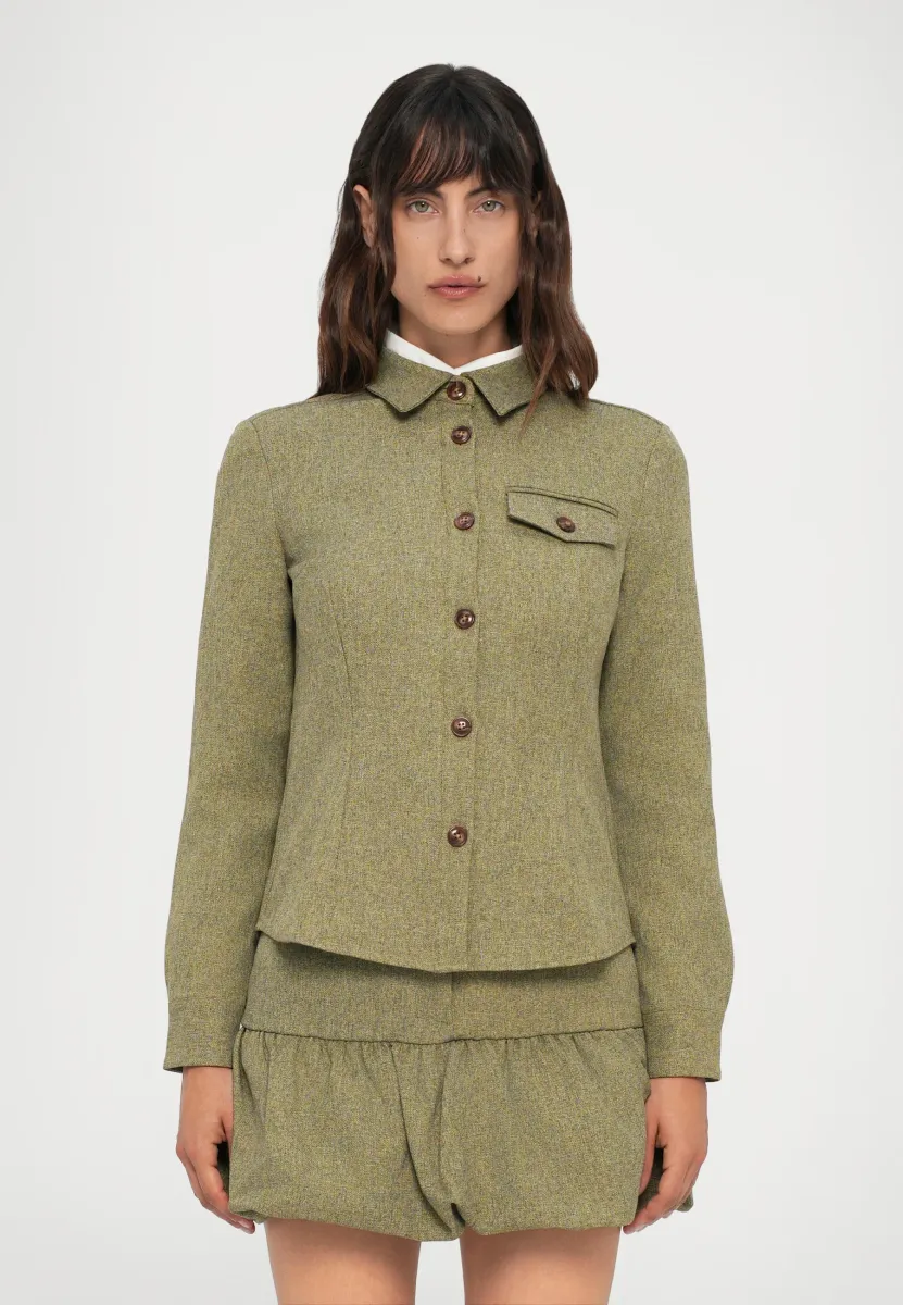 MOLIEN - Hemdbluse - olive