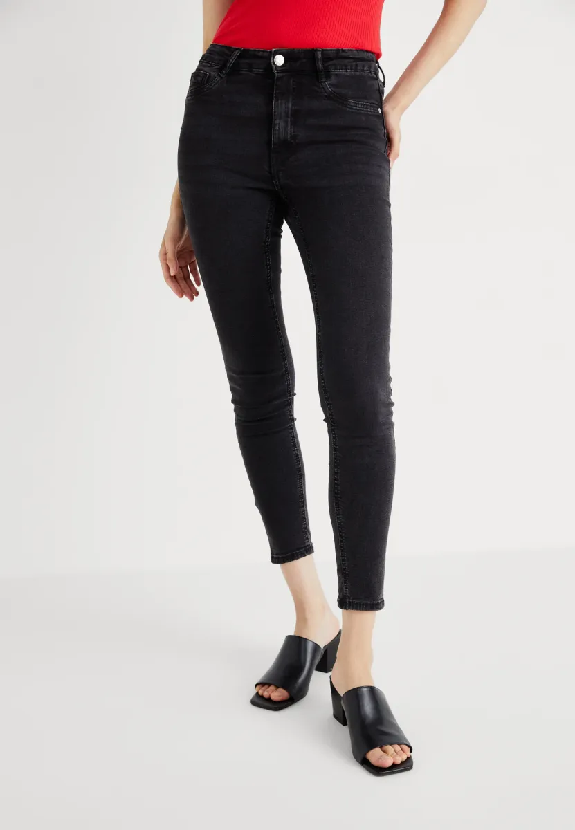 MOLLY HIGH WAIST - Jeans Skinny Fit - offblack