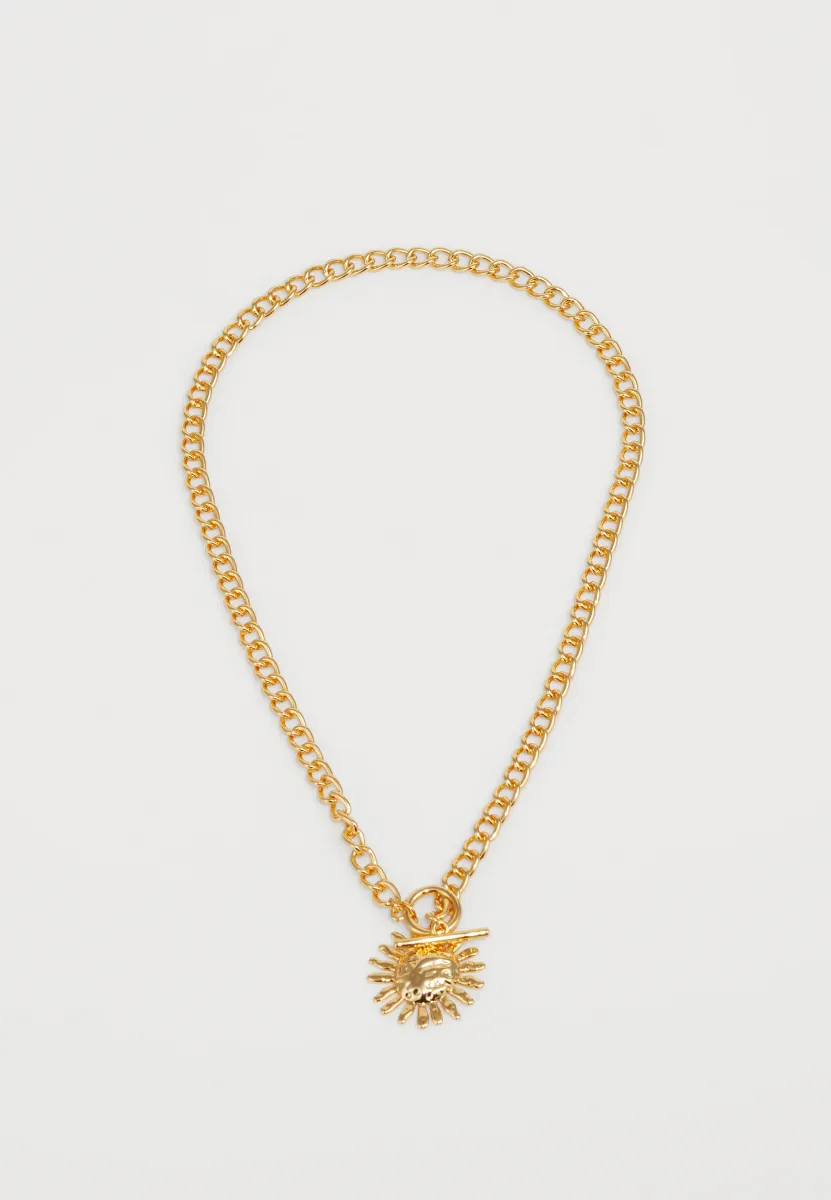 MOLTEN SUN T-BAR NECKLACE - Halskette - pale gold-coloured