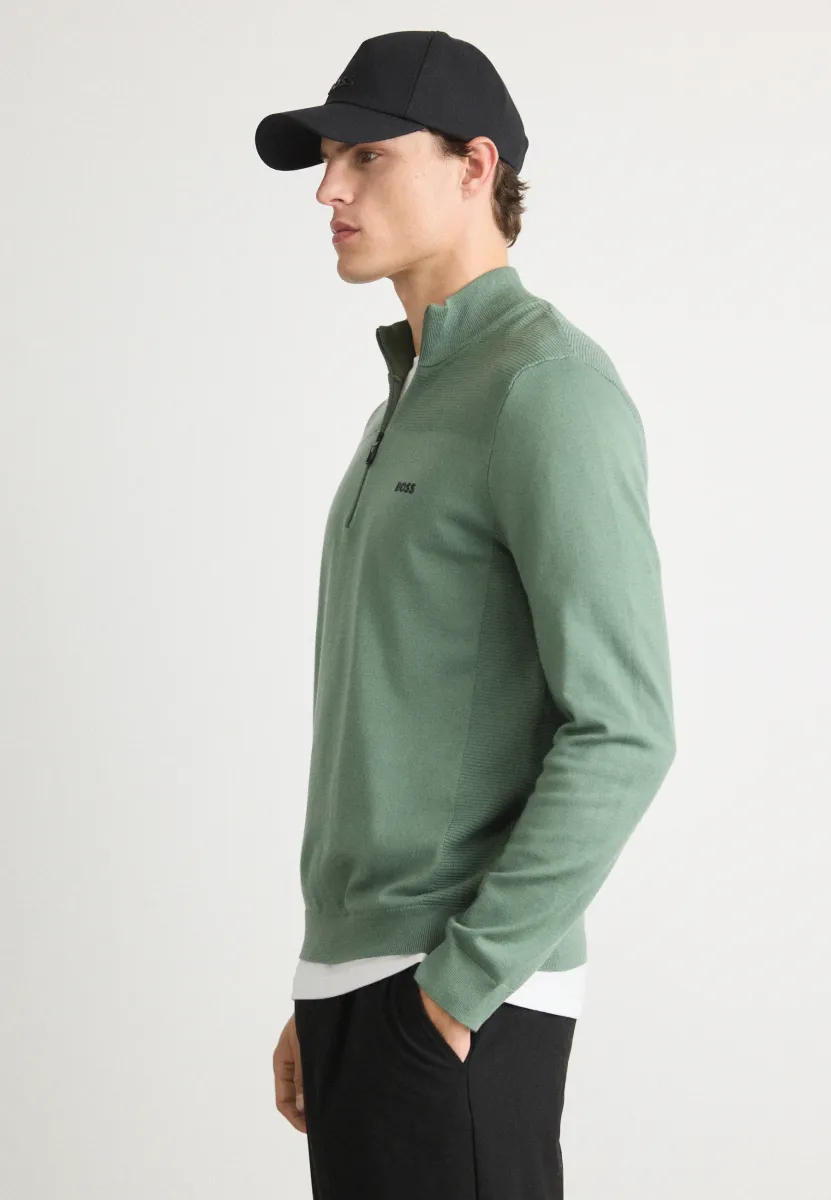 MOMENTUM - Strickpullover - open green