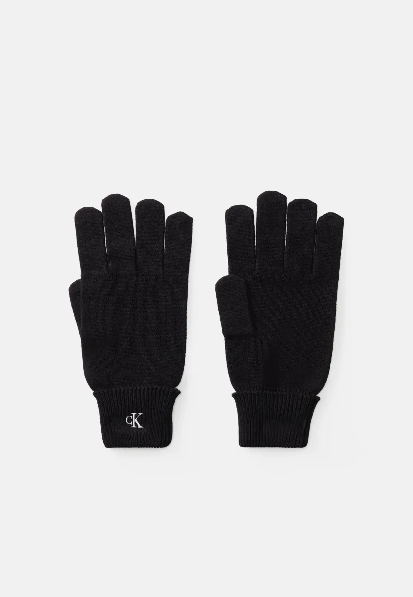 MONOGRAM EMBROIDERY - Fingerhandschuh - black