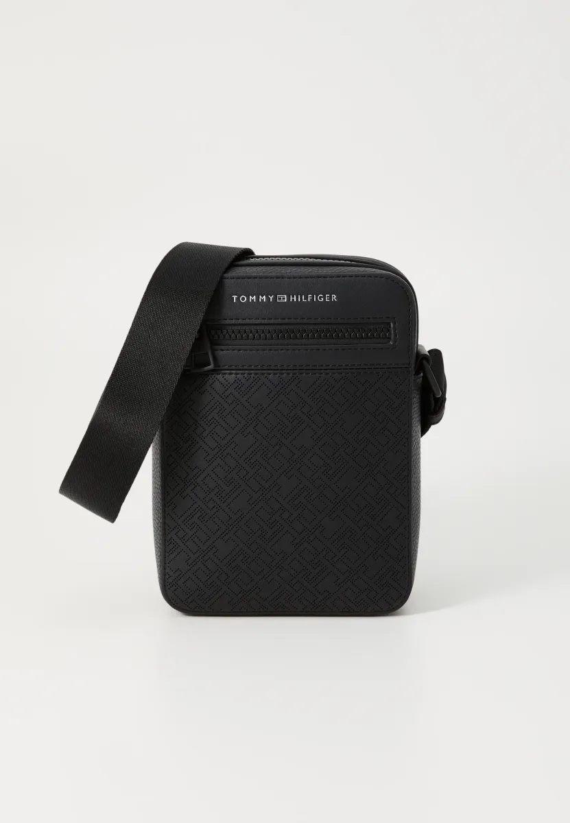 MONOGRAM MINI REPORTER UNISEX - Umhängetasche - black