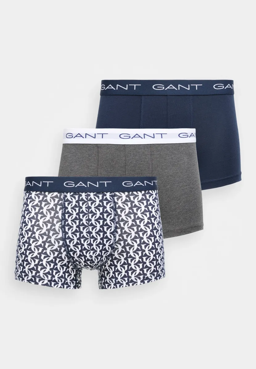 MONOGRAM PRINT TRUNK 3 PACK - Boxer Briefs - marine