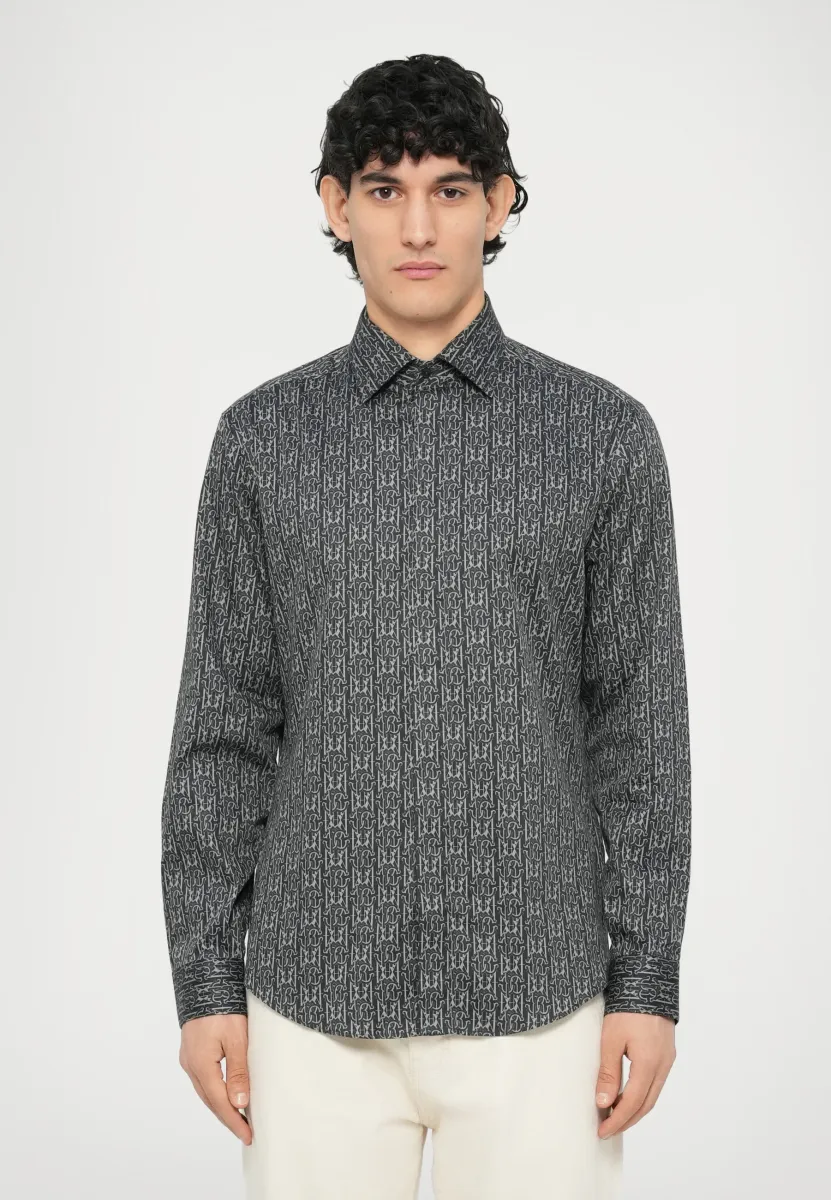 MONOGRAM REGULAR FIT SHIRT - Hemd - black