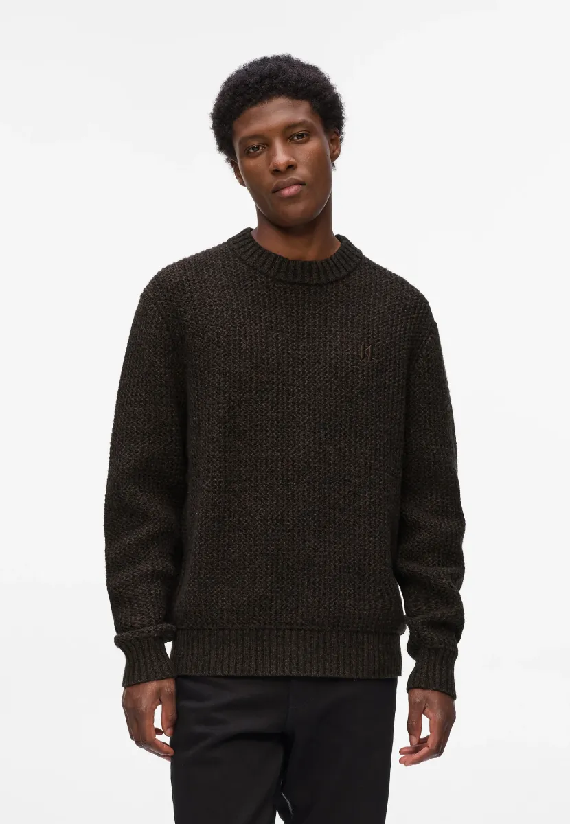 MONOGRAM - Strickpullover - black coffee melange