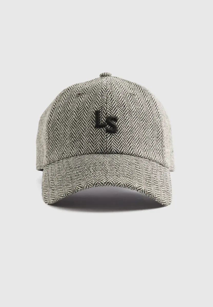 MONOGRAM UNISEX - Cap - herringbone grey black
