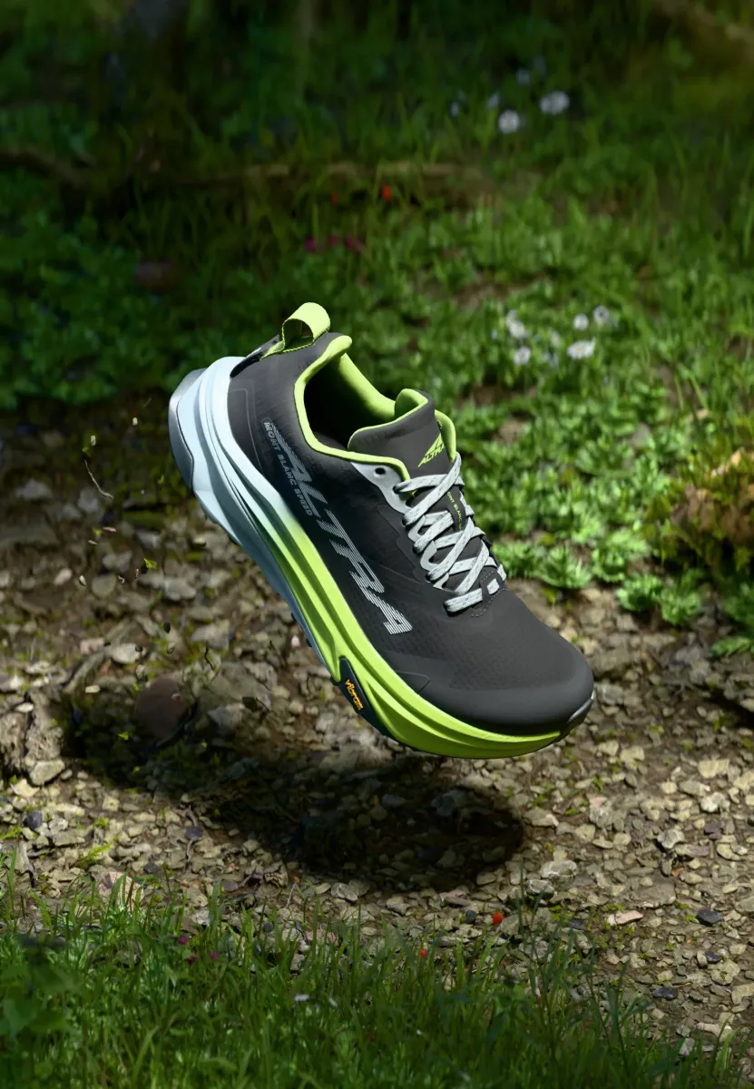 MONT BLANC SPEED - Laufschuh Trail - black/lime