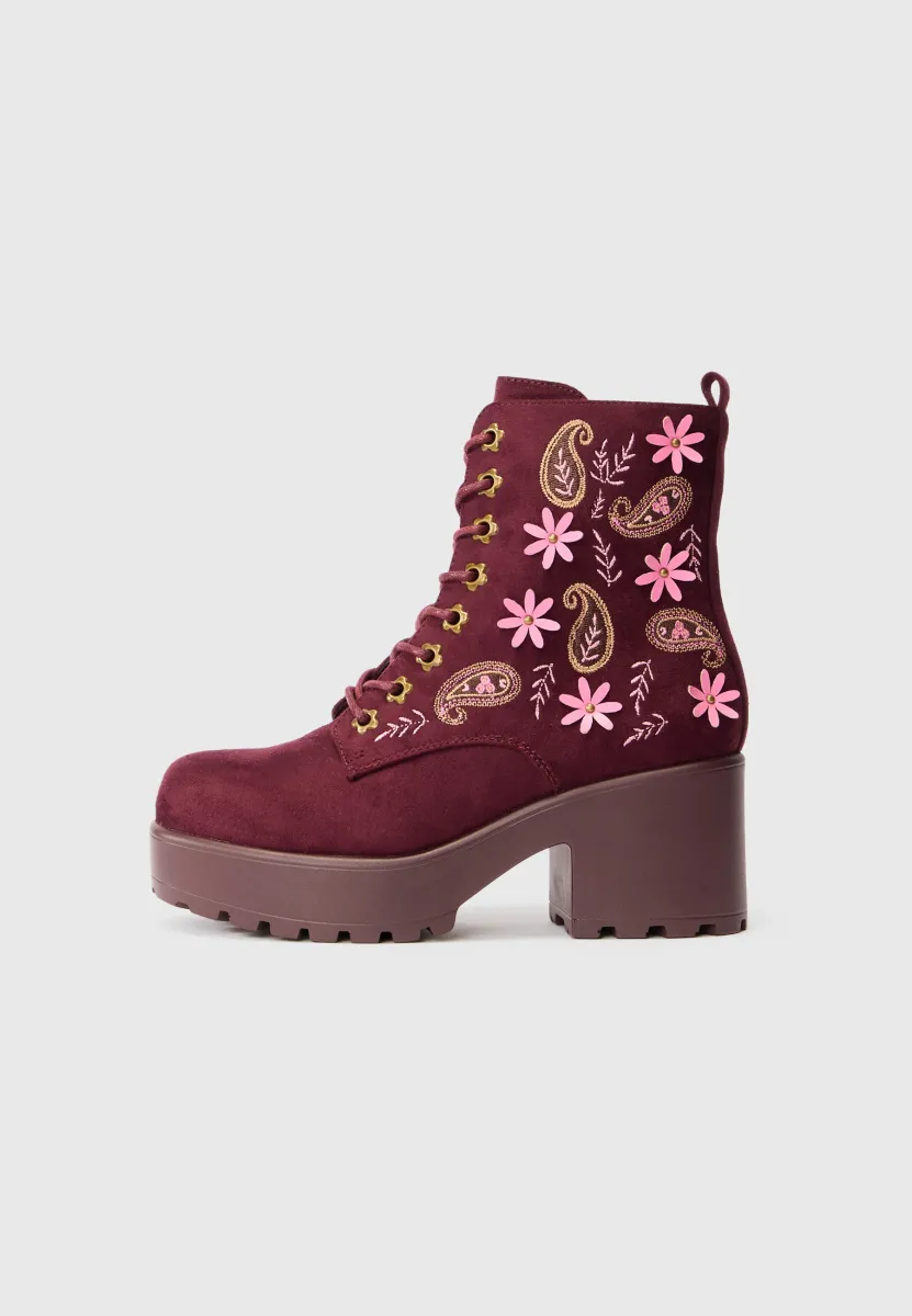 MOONLIT EMBER - Schnürstiefelette - purple