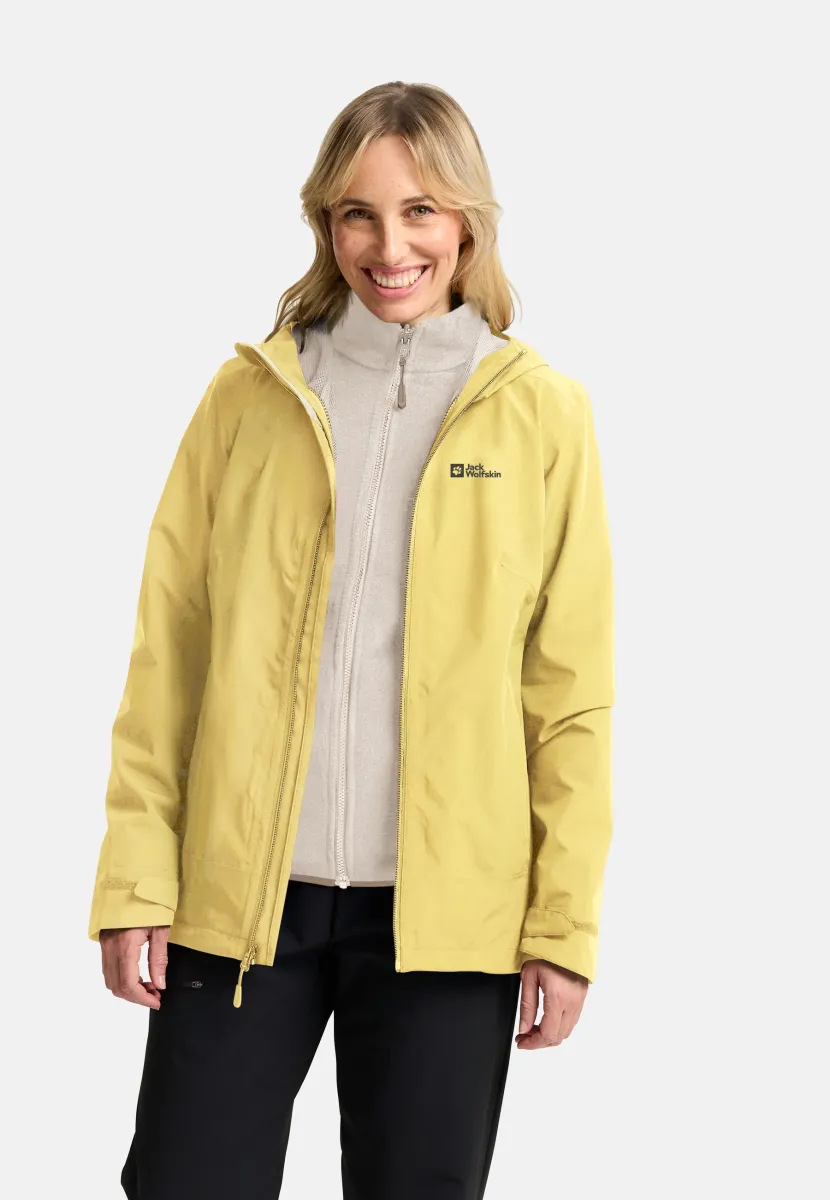 MOONRISE 3IN1 JKT W - Hardshelljacke - lemon ice