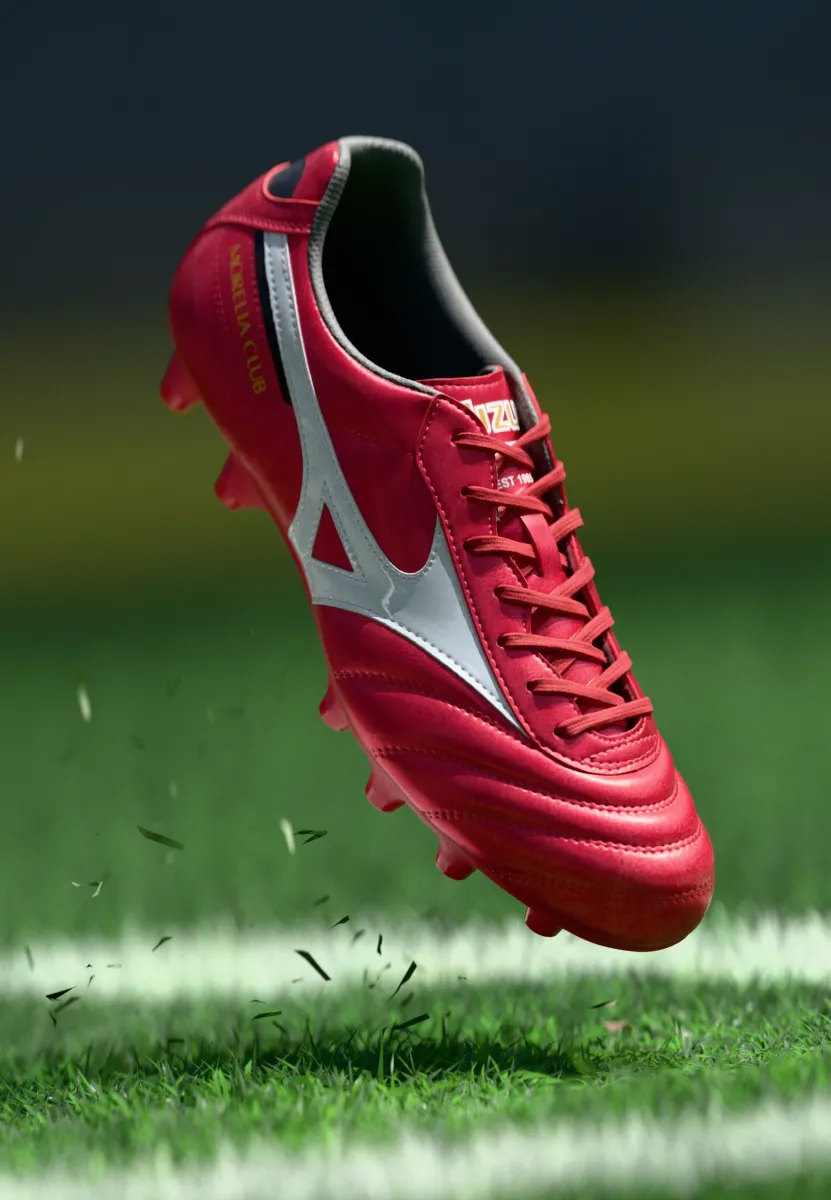 MORELIA II CLUB - Fußballschuhe für festen Untergrund - red/white/black