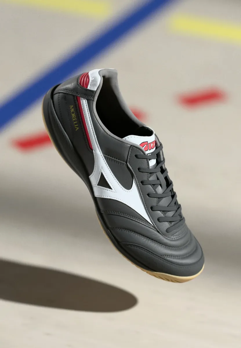 MORELIA SALA ELITE IN - Indoor-Fußballschuhe - black/white/chinese red