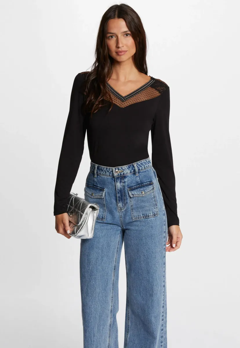 MORGAN  - Langarmshirt - noir