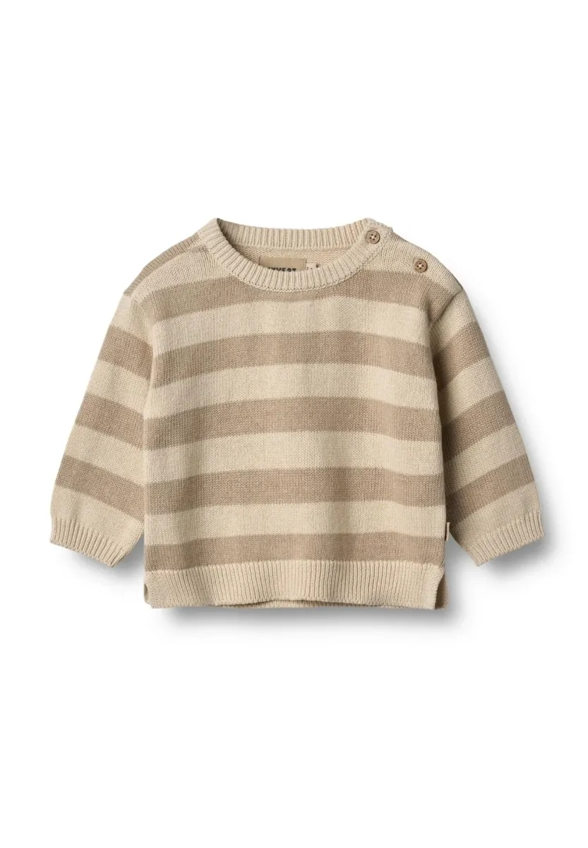 MORGAN - Strickpullover - beige stripe