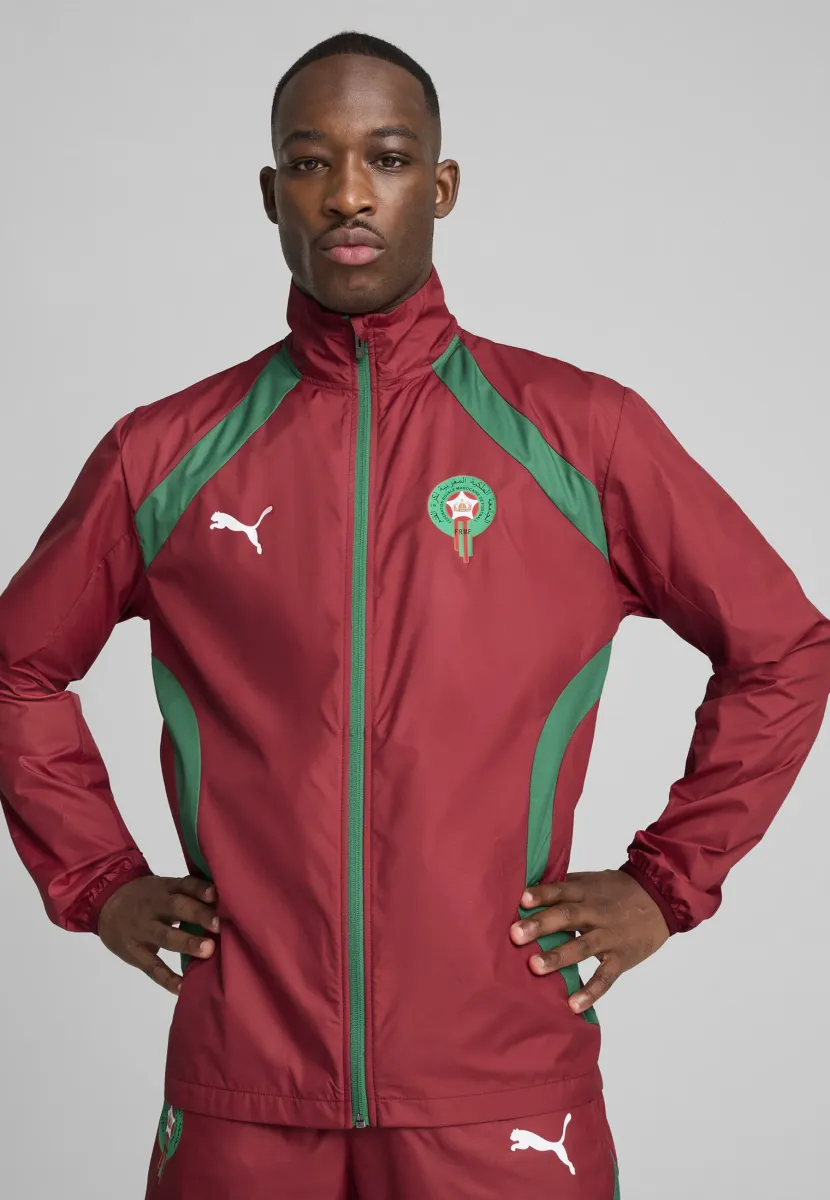 MOROCCO FRMF PREMATCH WOVEN JACKET - Trainingsjacke - intense red archive green