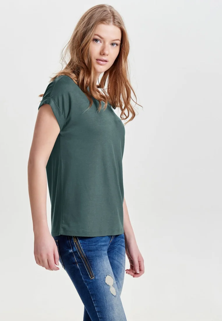 MOSTER O-NECK - Bluse - balsam green