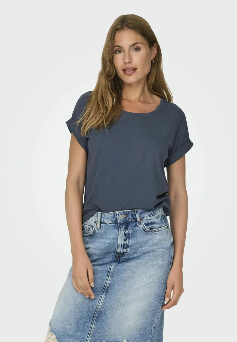 MOSTER O-NECK - Bluse - ombre blue